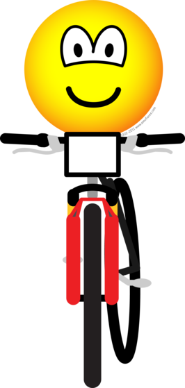 Mountain biking emoticon